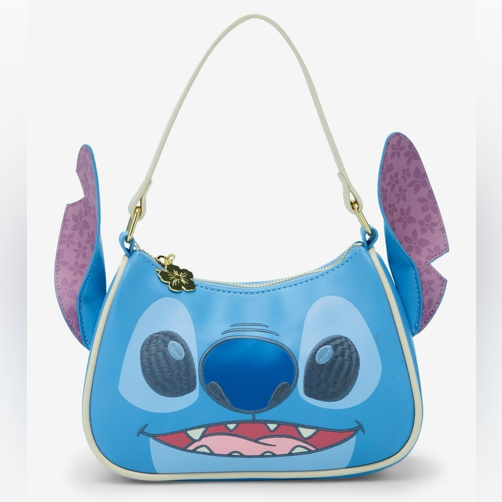 Loungefly Disney Lilo & Stitch Floral Stitch Figural
Crossbody Bag NWT